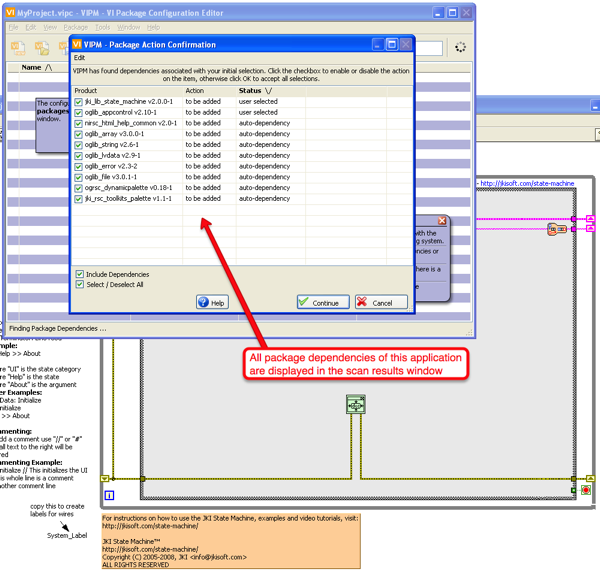 VIPM Package Dependency Scan Results