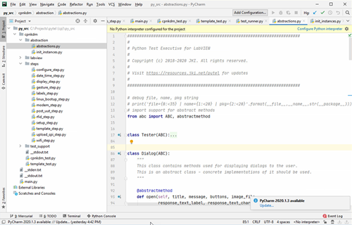 Python Test Executive for LabVIEW